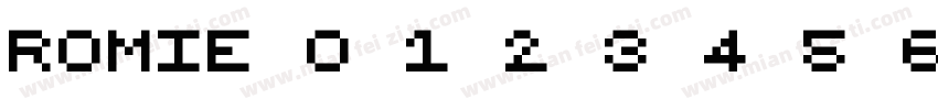 romie 0 1 2 3 4 5 6 7 8 9字体转换